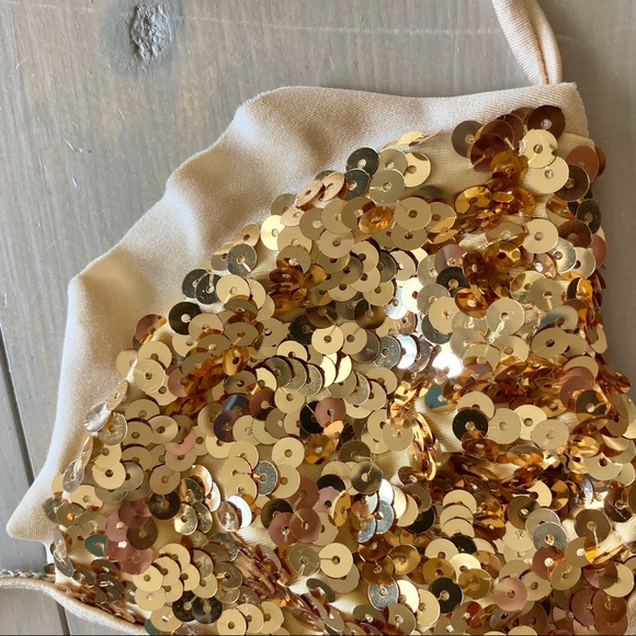 Gold sequin bikini - Picture 4 of 6